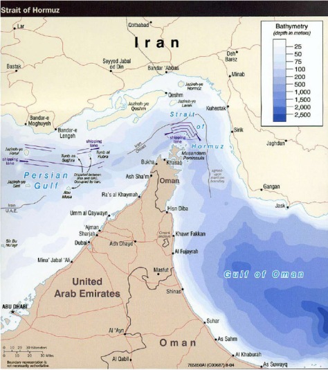 iran oman map